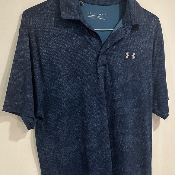 Under Armour Men's Dark Blue Polo Shirt - Picture 3 of 4